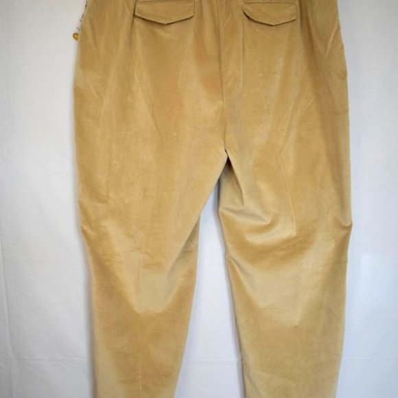 Talbots Beige stretch velvet pants classic fit NWT - Picture 5 of 9